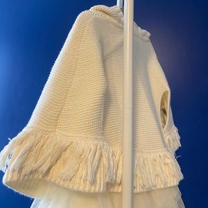 Kids knit poncho